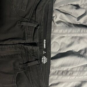 Old Navy Black Denim Skinny Ripped Jeans